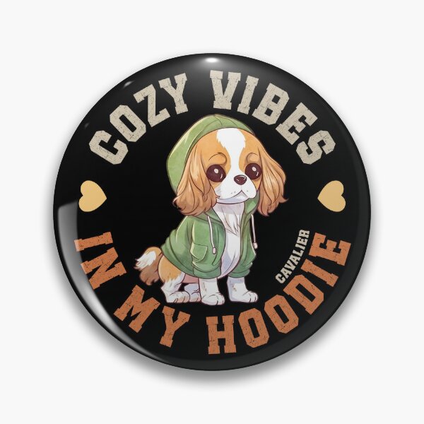 Item preview, Cavalier In Cozy Hooded Sweater Cute King Charles Spaniel Quote designed and sold by eclecTEEq.