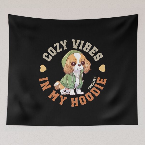 Item preview, Cavalier In Cozy Hooded Sweater Cute King Charles Spaniel Quote designed and sold by eclecTEEq.