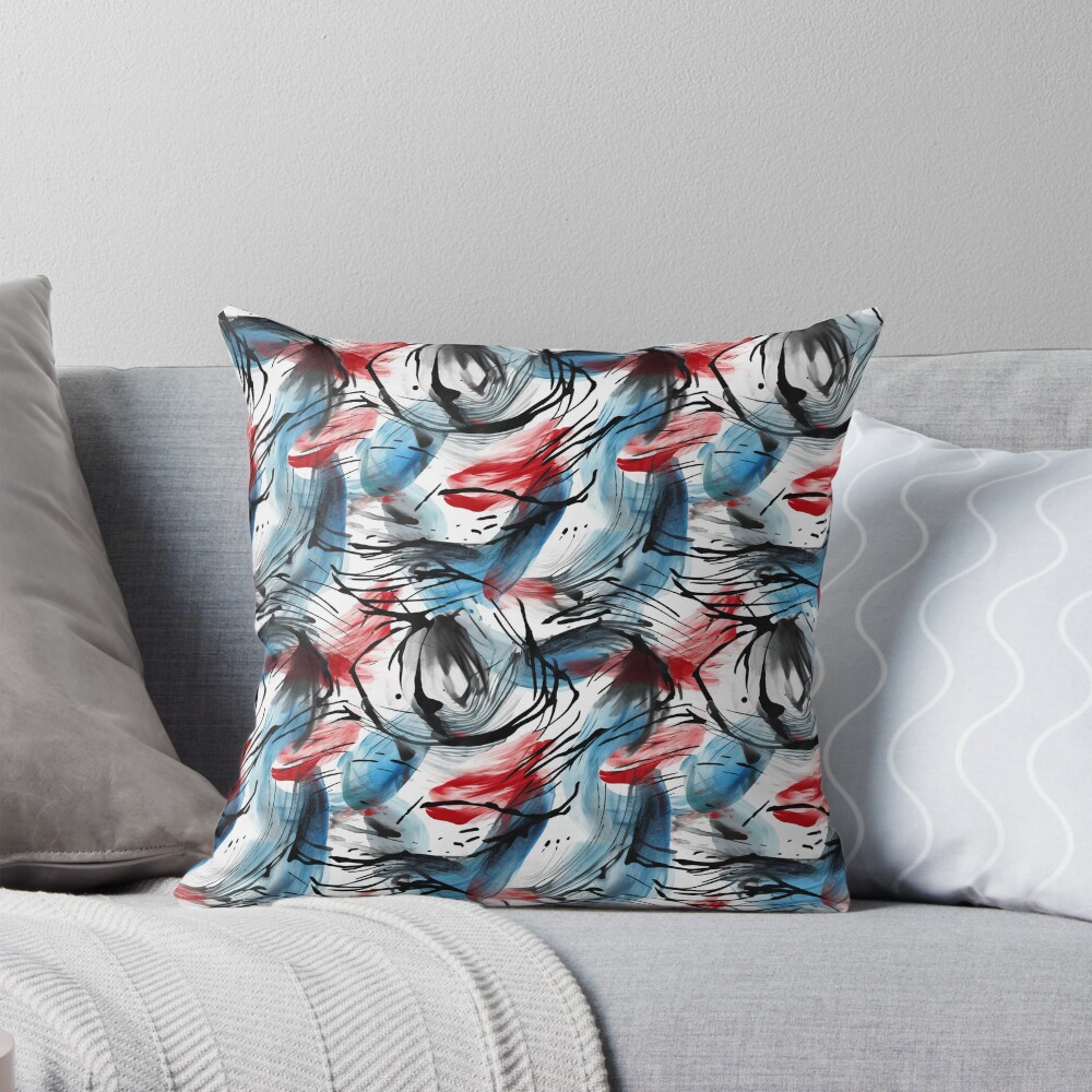 Item preview, Throw Pillow designed and sold by PixelPatchwork.