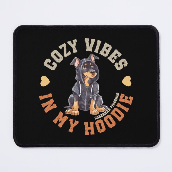 Item preview, Doberman In Cozy Hooded Sweater Cute Pinscher Dog Quote designed and sold by eclecTEEq.