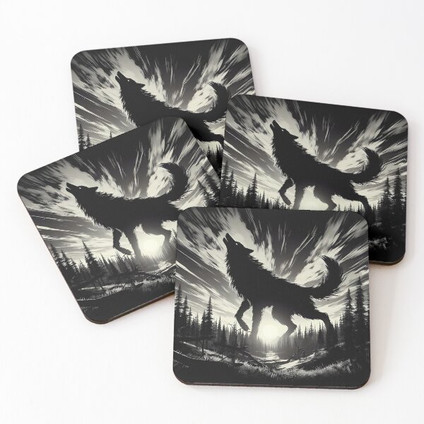 Item preview, Giant Grayscale Wolf, Ai Generated Art  designed and sold by ACC .