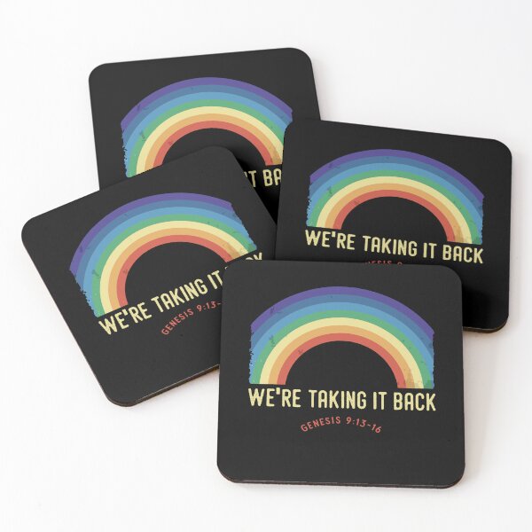 Item preview, Rainbow We're Taking It Really Back Christian Bible Verse designed and sold by Dressed For  Duty.