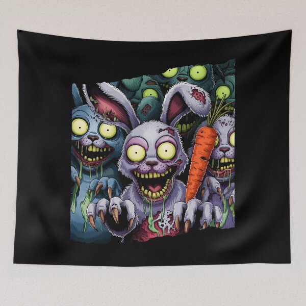 Item preview, Horror Easter Bunny designed and sold by MartaDreamCraft ⭐⭐⭐⭐⭐.