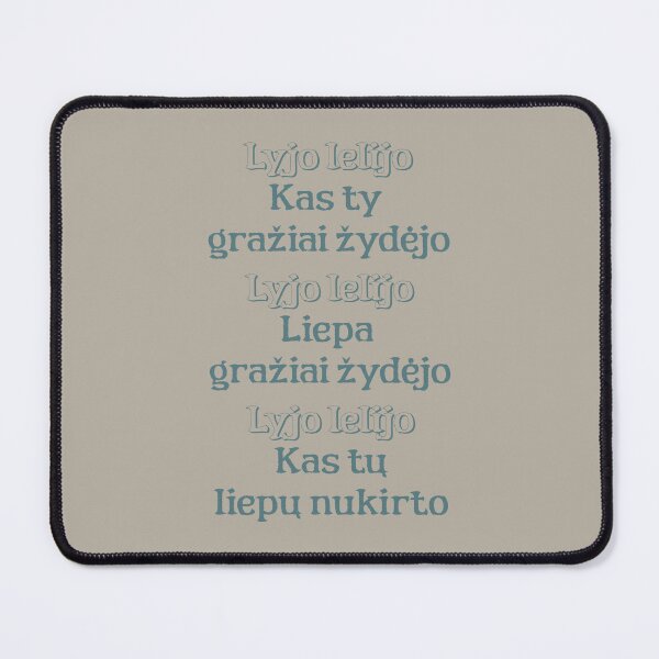 Item preview, Lyjo lelijo Sutartinė Lyrics Folk Song Lithuanian designed and sold by Lelijo.