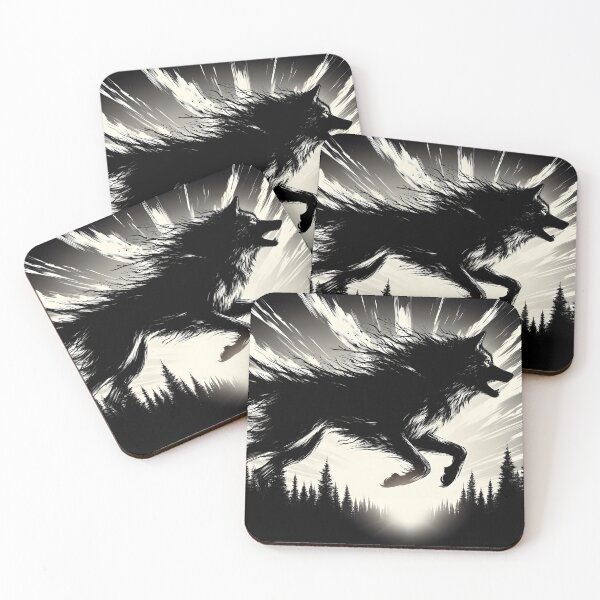Item preview, Giant Grayscale Wolf, Ai Generated Art  designed and sold by ACC .