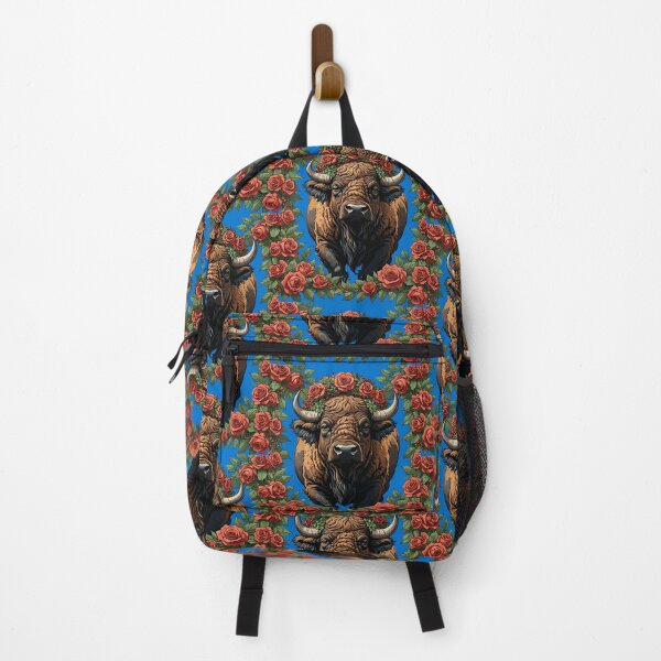 Item preview, Buffalo Surrounded By Red Roses designed and sold by taiche.