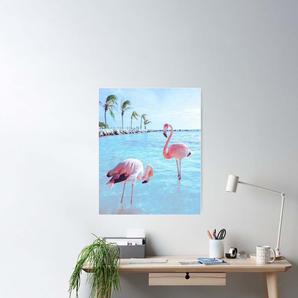 Janelle Patterson Art - Pink Flamingo Fun and Fruity Martini Glass