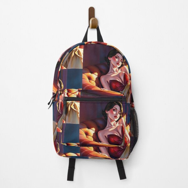 Item preview, A Beautiful 40s Art Deco Style portrat of a brunette pretty starlet girl designed and sold by Vintage Designs +.