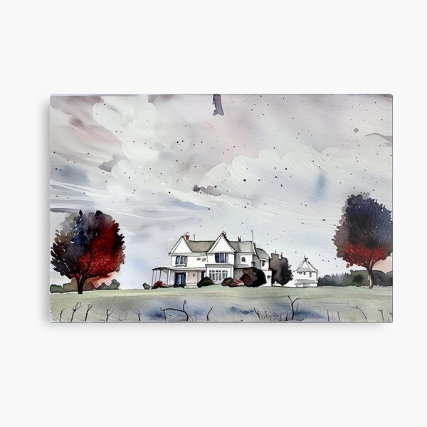 Item preview, Serene Landscape with a countryside house designed and sold by subhashlimaye.