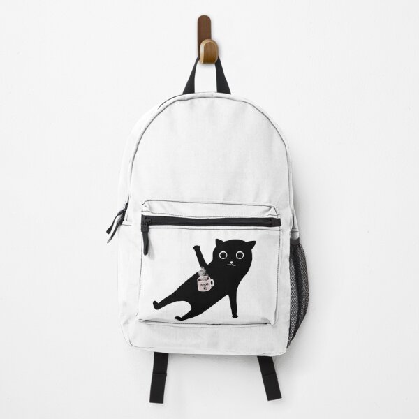 Item preview, Black cat and coffee designed and sold by MEWIKA.