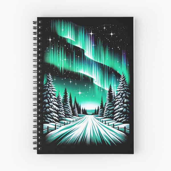 Item preview, Northern Lights - Aurora Borealis in Winter designed and sold by madtoyman.