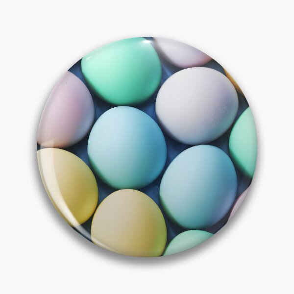 Item preview, Pastel Easter realistic eggs pattern designed and sold by EmeraldeaArt.