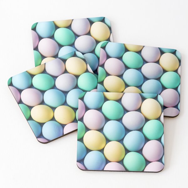 Item preview, Pastel Easter realistic eggs pattern designed and sold by EmeraldeaArt.