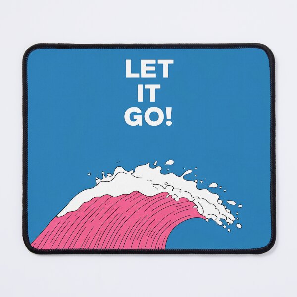 Item preview, LET IT GO, pink wave designed and sold by misbahsiro.