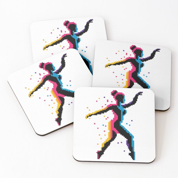 Item preview, Pixelated Silhouette: A Chromatic Dancer in Motion designed and sold by REPTISLAV.