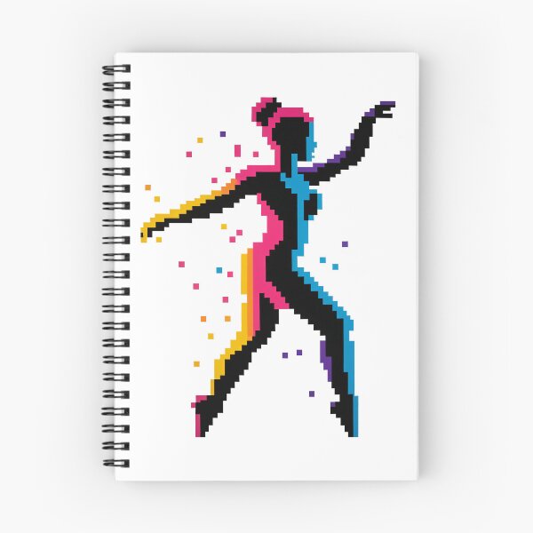Item preview, Pixelated Silhouette: A Chromatic Dancer in Motion designed and sold by REPTISLAV.
