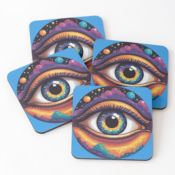 Item preview, Cosmic Vision: An Abstract Eye Within Galaxy designed and sold by REPTISLAV.