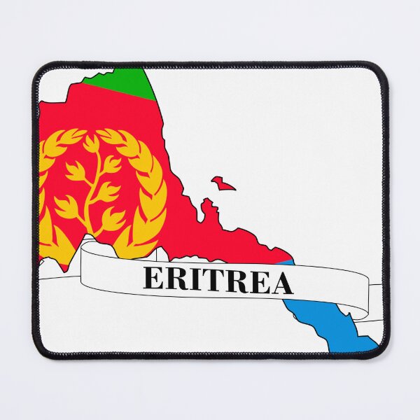 Item preview, Flag map of Eritrea designed and sold by visual adventures.