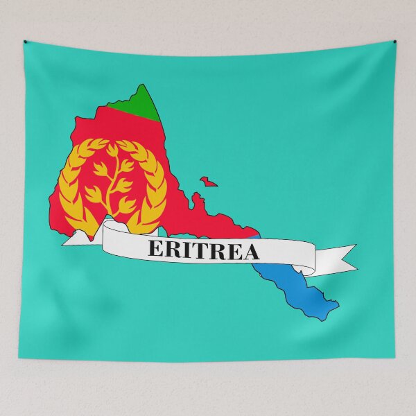Item preview,  Flag map of Eritrea designed and sold by visual adventures.
