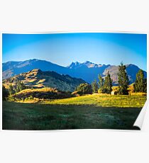 Queenstown countryside New Zealand Poster