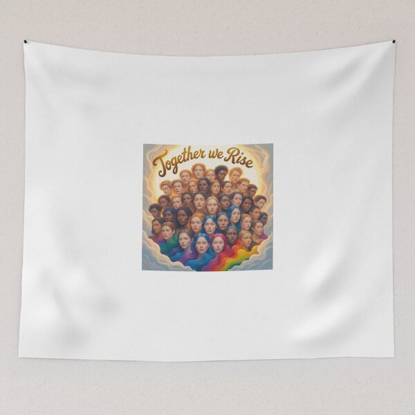 Item preview, Together We Rise Rainbow Tribe designed and sold by Crème  de la Crème.
