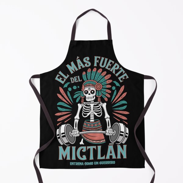 Item preview, El Más Fuerte del Mictlán – Aztec Warrior Gym Skull designed and sold by BeamiCreations.