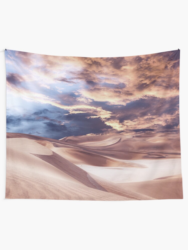 Alternate view of Golden Sand And Clouds Tapestry