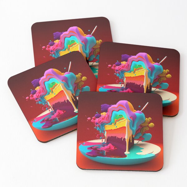 Item preview, Vibrant Dessert Art with Bold Colors designed and sold by AetherVibes.