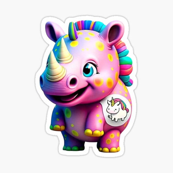 Item preview, Chubby Unicorn 3 designed and sold by DirtyOwlTradingCompany.