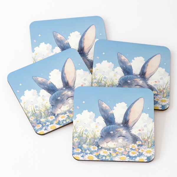 Item preview, Bunny Nap Time In The Meadow designed and sold by AshiraCreations.