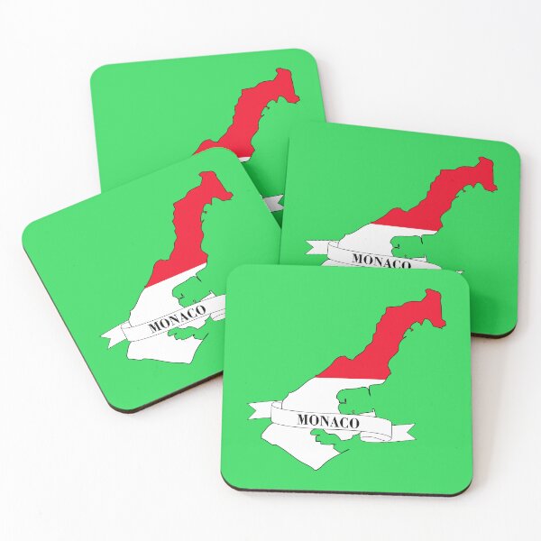 Item preview, monaco flag map designed and sold by visual adventures.