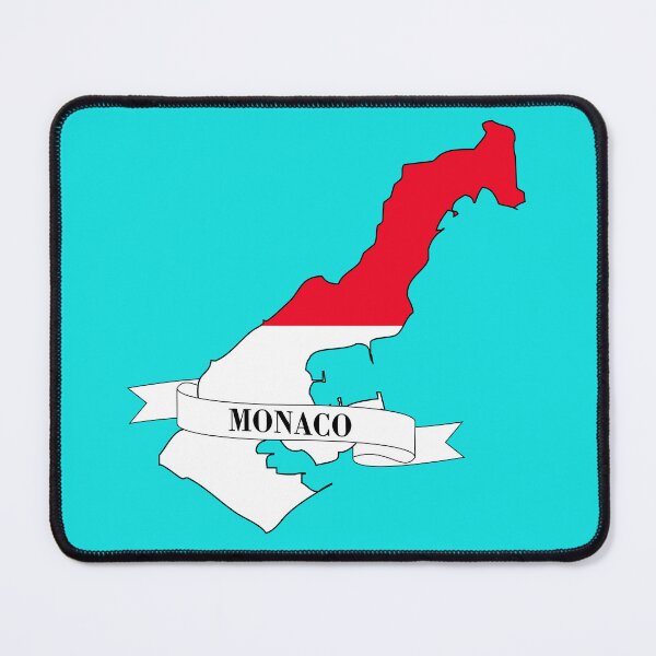 Item preview, monaco flag map designed and sold by visual adventures.