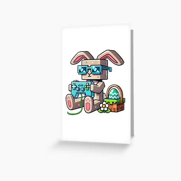 Item preview, Minecraft Easter Bunny designed and sold by Plotterzebra.