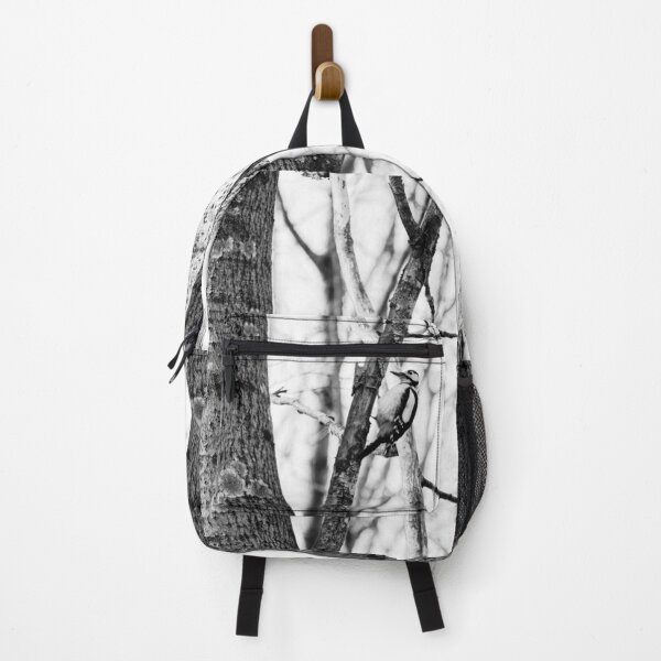 Item preview, X-type. Great spotted woodpecker bw designed and sold by Jouko Lehto Photography.