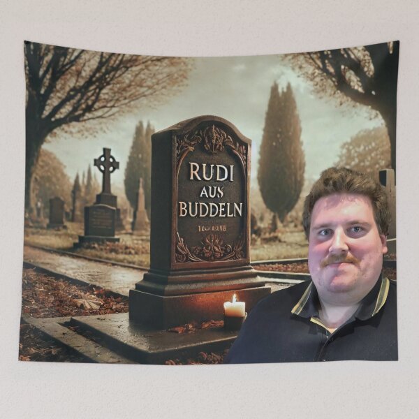 Item preview, Drachenlord Poster - Rudi from Buddeln | Upscaled, high-quality poster designed and sold by Klonter77.