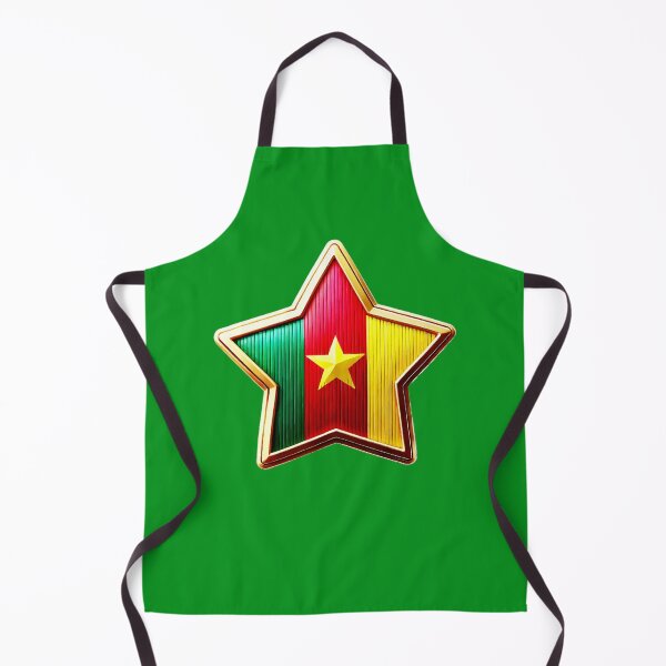 Item preview, ⭐ Cameroon Glory - Shiny Patriotic Star Flag Design ⭐ designed and sold by Highlandkings.