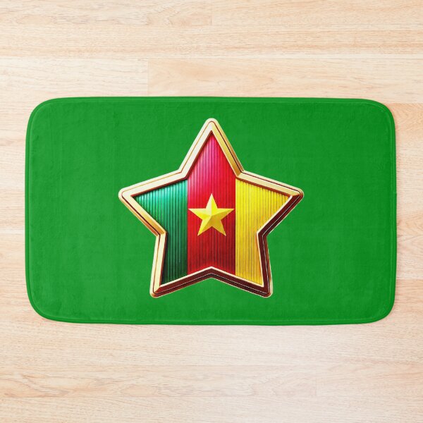 Item preview, ⭐ Cameroon Glory - Shiny Patriotic Star Flag Design ⭐ designed and sold by Highlandkings.