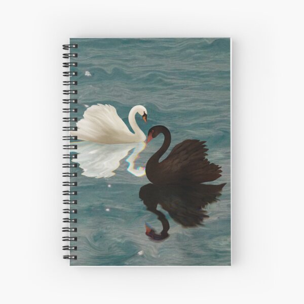 Aperçu de l'œuvre Amoureux du cygne noir et blanc créée et vendue par TICHA-M.