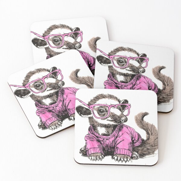 Item preview, Juvenile Tamandua in Glasses designed and sold by Scribbles & Doodles by Jinx.