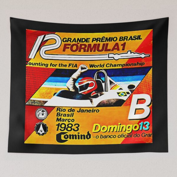 Item preview,  Blast from the past art vintage Rio F1 1983 designed and sold by Helios Be. Lavsh.