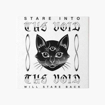 Stare into the Void Art Board Print