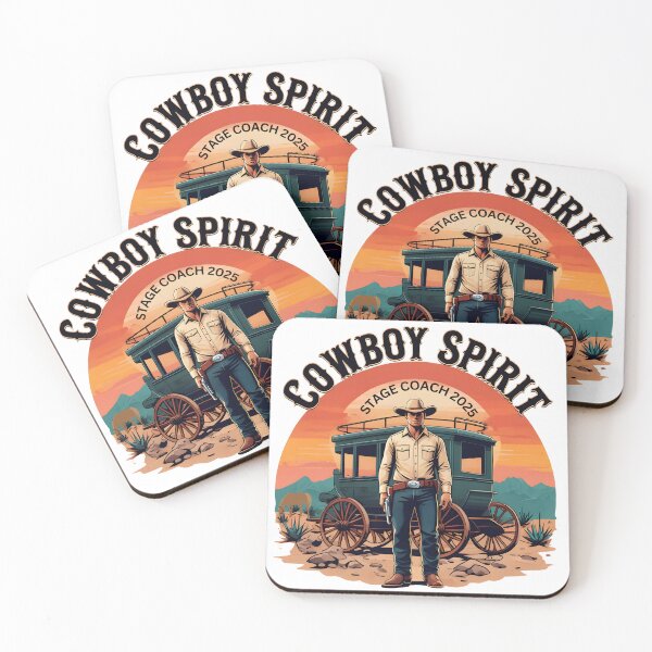 Item preview, Cowboy Cool & Sunset Views T-Shirt – Retro Western Stagecoach 2025 Vintage Tee designed and sold by VibeVault12.
