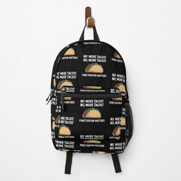 Item preview, No More Tacos Punctuation Matters designed and sold by MaxxerDesigns.