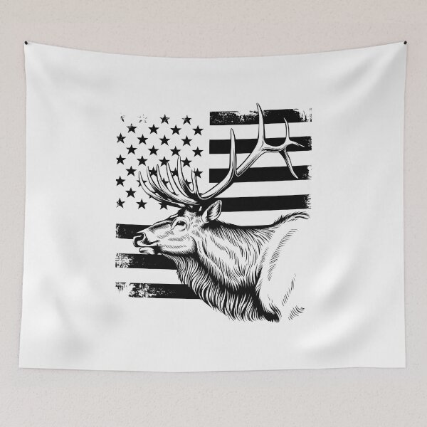 Item preview, US Elk Deer Shirt | Deer Elk Hunting | Wild Hunter -  USA Outdoor designed and sold by SlocifieShop.
