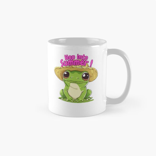 Item preview, Frog in Straw Hat Hop into Summer – Cute Kawaii Sticker, Funny Gen Z Tee with Playful Frog Design designed and sold by Zentuary.