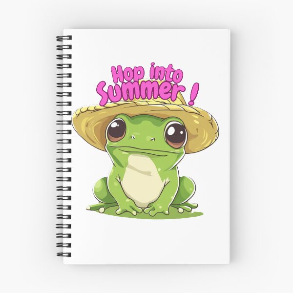 Item preview, Frog in Straw Hat Hop into Summer – Cute Kawaii Sticker, Funny Gen Z Tee with Playful Frog Design designed and sold by Zentuary.