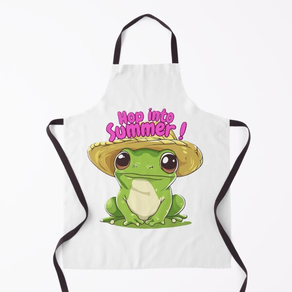 Item preview, Frog in Straw Hat Hop into Summer – Cute Kawaii Sticker, Funny Gen Z Tee with Playful Frog Design designed and sold by Zentuary.