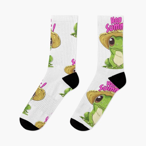 Item preview, Frog in Straw Hat Hop into Summer – Cute Kawaii Sticker, Funny Gen Z Tee with Playful Frog Design designed and sold by Zentuary.