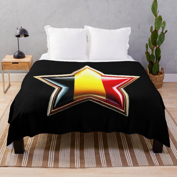 Item preview, ⭐ Belgium Pride - Bold & Shiny Star Flag Design ⭐ designed and sold by Highlandkings.