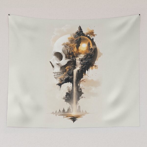 Item preview, Cranial Pinnacle: The Skull's Sanctuary of Golden Descent designed and sold by bloorose.
